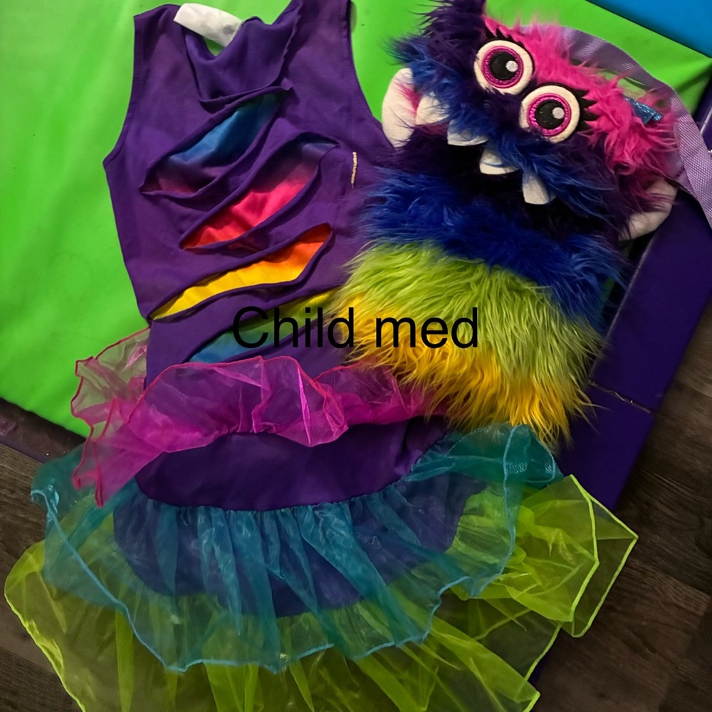 Colorful Monster Costume with bag